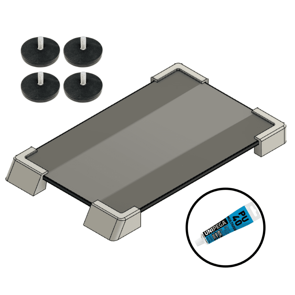 Suporte com Cantoneiras para Starlink Gen 3 com Ímãs
