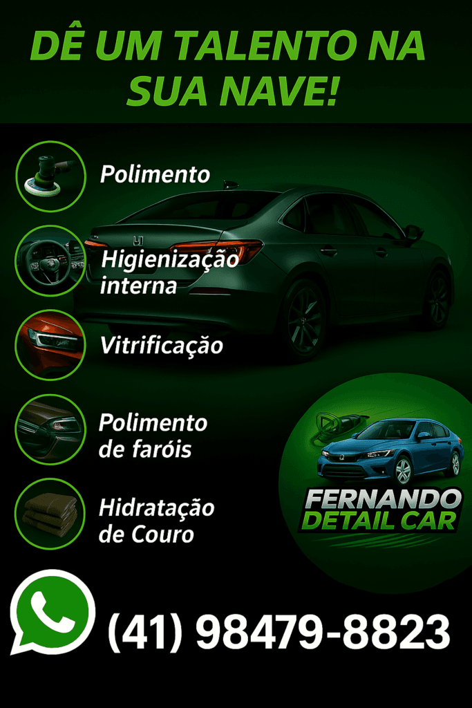 Estética Automotiva a Domicílio em Curitiba
