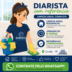 Luciane Calonaci — Diarista e Limpeza Geral em Curitiba