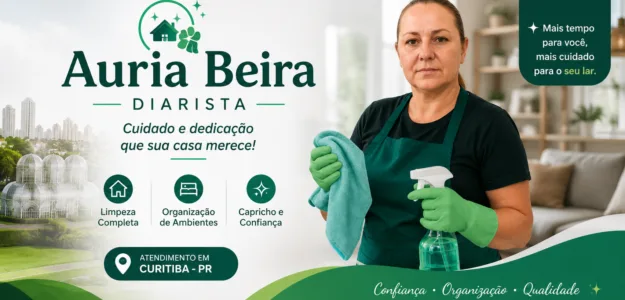Auria Diarista — Limpeza e organização
